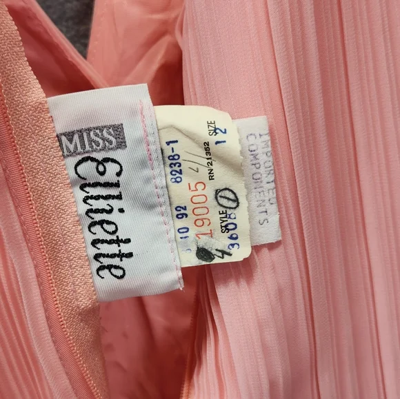 Miss Elliette Ruched Chiffon Beaded Gown Womens 12 Fairy Cottagecore Vintage - Picture 3 of 8